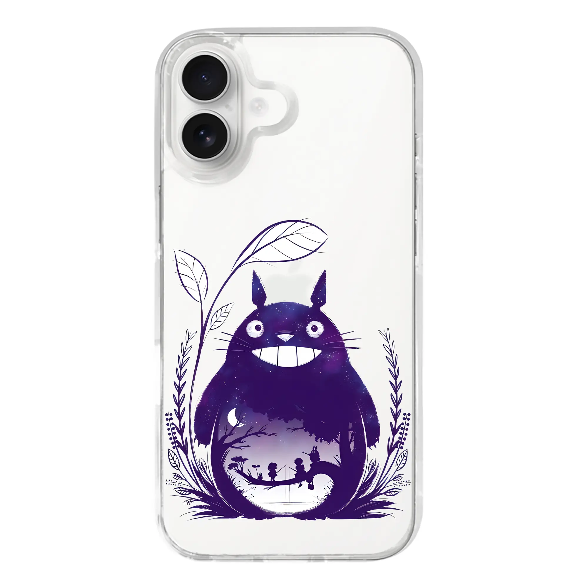 となりのトトロ グッズ トトロ - iPhone 17シリーズ 透明スマホケース – 薄型・耐衝撃・精密フィット保護カバー